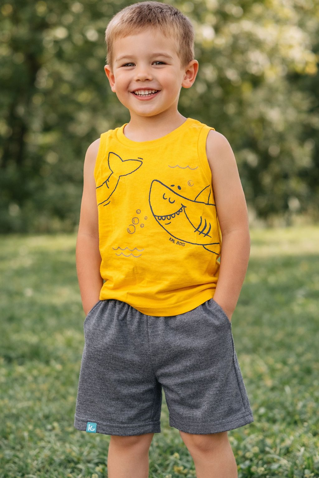 Conjunto menino Regata em single jersey