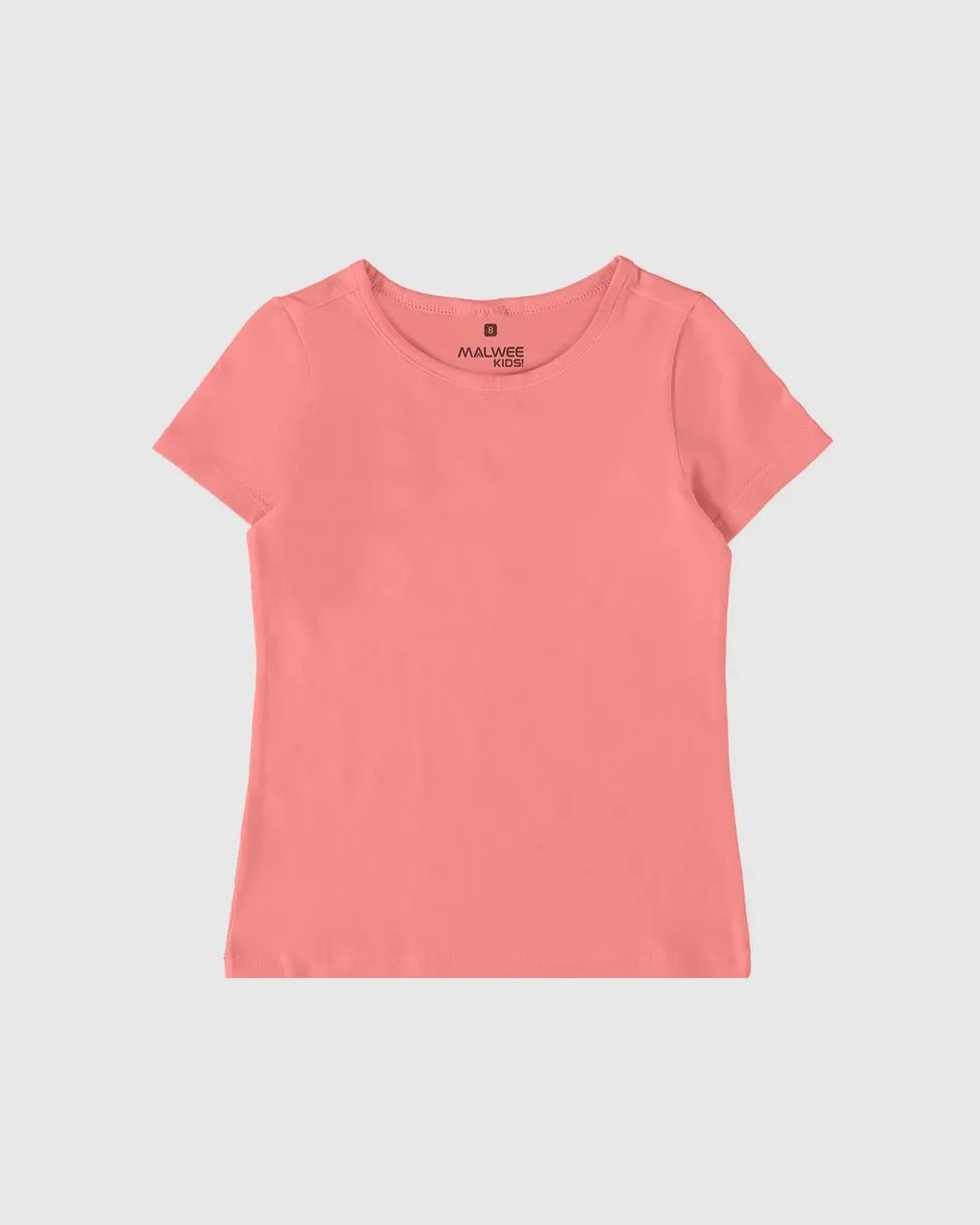 Blusa Infantil Menina Decote Redondo Em Algodão Malwee Kids