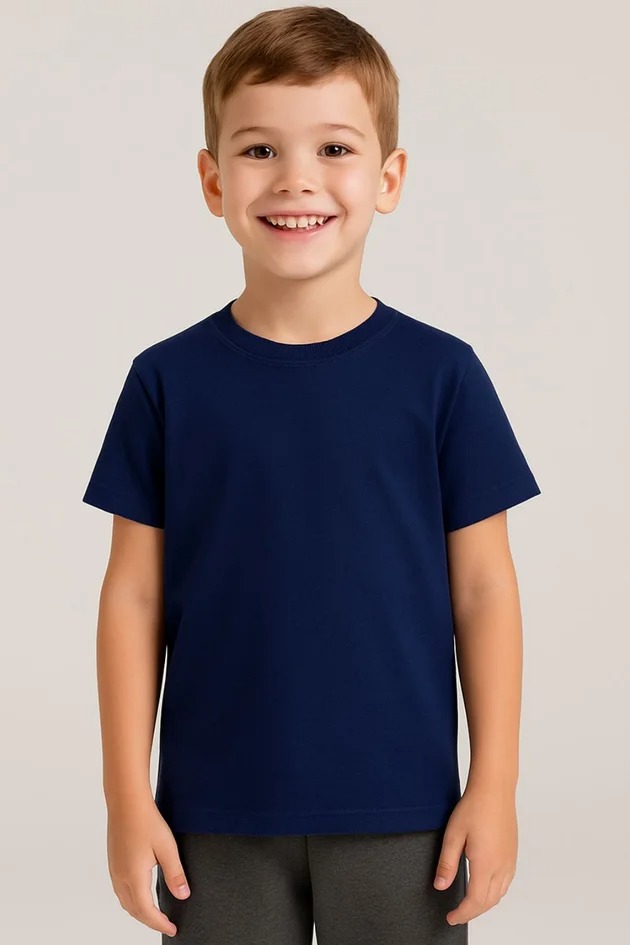 Camiseta básica em meia malha